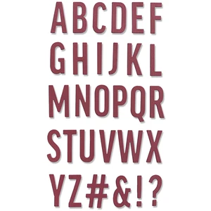 Sizzix Thinlits Die Set Alphabet : Majuscules - 30 pcsVendu paramazon