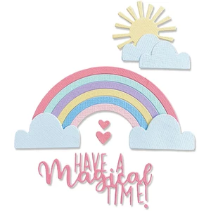 Sizzix Thinlits Die Set Arc-en-ciel magique - 8 pcs