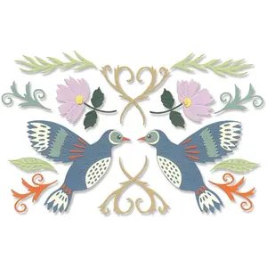 Sizzix Thinlits Dies set Colibri et fleurs 16 pcsVendu paramazon