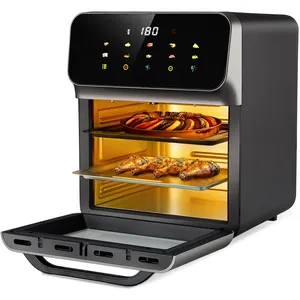 MONMECD Friteuse à Air 10L, Friteuse Sans Huile 2200W,Fonction Cuisson... pas cher