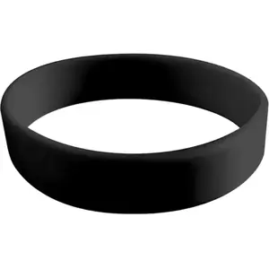 Bracelet Silicone Noir Sans Marquage Adulte pas cher