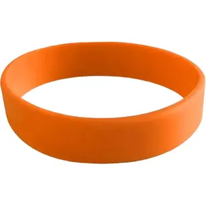 Bracelet Silicone Orange Sans Marquage Adulte pas cher