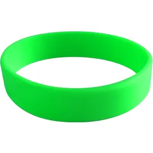 Bracelet Silicone Vert Sans Marquage Adulte pas cher