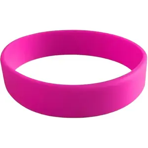 Bracelet Silicone Rose Sans Marquage Adulte pas cher