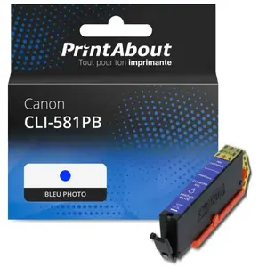 Comparateur de prix : PrintAbout Cartouche compatible Canon CLI-581PB Bleu Photo