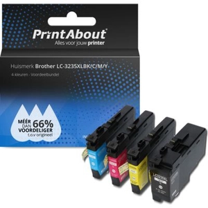 Comparateur de prix : PrintAbout Cartouche compatible Brother LC-3235XLBK/C/M/Y - 4 couleurs - Multipack
