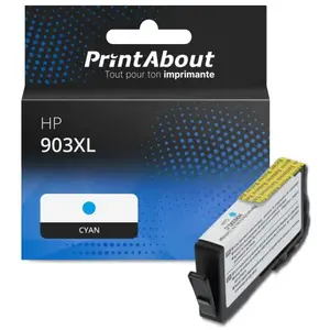 Comparateur de prix : PrintAbout Cartouche compatible HP 903XL (T6M03AE) - Cyan - Grande capacité