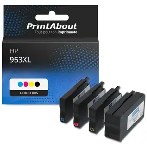 Comparateur de prix : PrintAbout Cartouche compatible HP 953XL (3HZ52AE) - 4 couleurs - Gran...