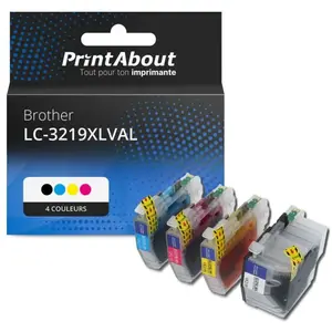 Comparateur de prix : PrintAbout huismerk Inktcartridge LC-3219XLVAL 4-kleuren Multipack Hog...