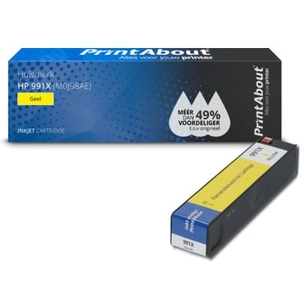 Comparateur de prix : PrintAbout Cartouche compatible HP 991X (M0J98AE) - Jaune - Grande capacité