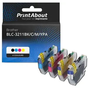 Comparateur de prix : PrintAbout huismerk Inktcartridge BLC-3211BK/C/M/YPA 4-kleuren Multipa...