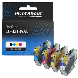 Comparateur de prix : PrintAbout huismerk Inktcartridge LC-3213VAL 4-kleuren Multipack Hoge ...