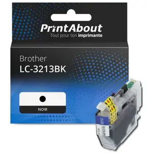 Comparateur de prix : PrintAbout Cartouche compatible Brother LC-3213BK - Noir - Grande capacité