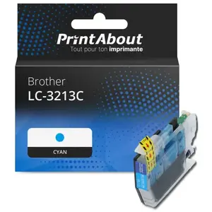 Comparateur de prix : PrintAbout Cartouche compatible Brother LC-3213C - Cyan - Grande capacité