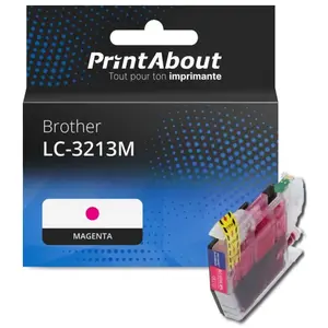 Comparateur de prix : PrintAbout Cartouche compatible Brother LC-3213M - Magenta - Grande capacité