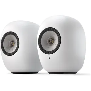 Enceintes sans fil hi-fi KEF LS Luxe Blanc pas cher