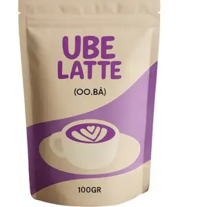 Poudre de ube 100% naturelle - Latte chaud & froid - 100 g pas cher