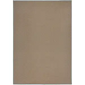 Novatrend Tapis de salon en jute bleu 120x170 cm pas cher