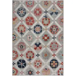 Novatrend Tapis intérieur extérieur moderne gris 120x170 cm