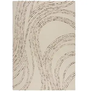 Novatrend Tapis de salon en laine marron 160x230 cm