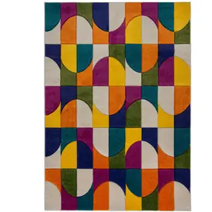 Novatrend Tapis de salon design multicolore 160x230 cm pas cher