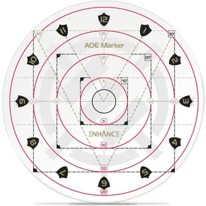 Jeu de plateau Enhance RPG Series - 30ft Spell AoE Damage Template - Jeu de plateau et accessoires - ENTTADM100CLEW pas cher