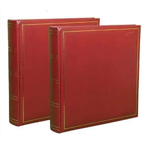 KP Lot de 2 albums photo Super Jumbo XL Traditionnel - Bordeaux