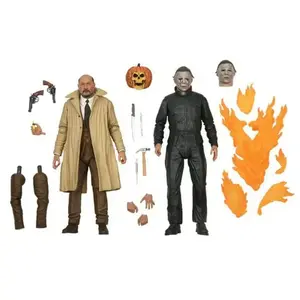 Figurine - Halloween II - Pack Ultimate Michael Myers & Dr Loomis 18 C...