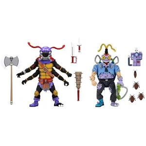 Neca Les Tortues Ninja - Pack 2 Figurines Antrax & Scumbug 18 Cm