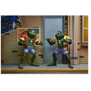 Neca Les Tortues Ninja - Pack 2 Figurines Napoleon & Atilla Frog 18 Cm pas cher
