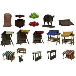Figurine WizKids Dungeon Dressings: Merchant's Row  - Figurines pour jeu de figurines  - WIZ16537 Vendu paramazon