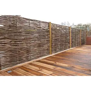 Panneau claustra noisetier tressé horizontal Hauteur 180 X Largeur 120... pas cher