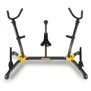 Hercules Support pliable pour 2 saxophones avec cônes additionnels DS538B pas cher