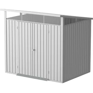 DURAMAX Abri de jardin métal MODERN - 4,45m² - Mono pente - Aluminium blanc pas cher