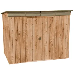 DURAMAX Abri de jardin métal SKYLIGHT - 4,84m² - kit ancrage - Imitation bois
