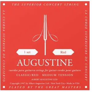 Comparateur de prix : Augustine - Jeu De Cordes Classique Tension Medium Classic Red - Rouge