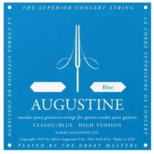 Augustine Corde au détail guitare classique Sol - Standard bleu tirant fort