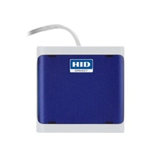 ASSA ABLOY HID OMNIKEY 5022 Lecteur de carte SMART USB 2.0 gris clair, bleu foncé