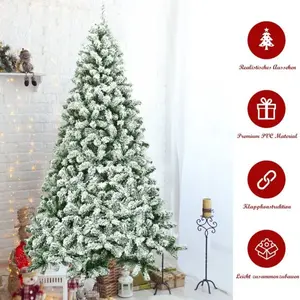 Northix Sapin de Noël artificiel enneigé de 225 cm avec support en métal pas cher