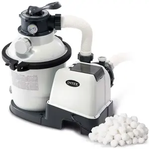 B2X Pompe à filtre à sable avec boules filtrantes, capacité de 5 700 l/h pas cher