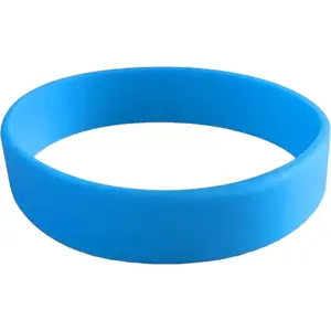 Bracelet Silicone Bleu Sans Marquage Adulte pas cher