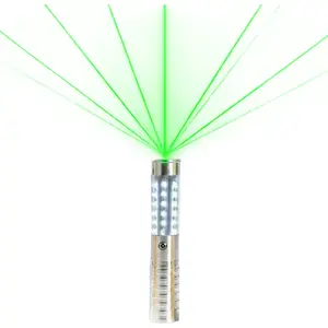 Bâton LED Bouteille VIP Argent avec Laser Vert   24 cm pas cher
