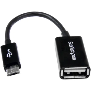 Comparateur de prix : StarTech.com Câble adaptateur Micro USB vers USB Host OTG de 12cm - Adaptateur USB On-The-Go - Mâle / Femelle - Noir (UUSBOTG)