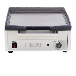 Buffalo Plancha Electrique Professionnelle de Comptoir 2 Zones 2,8 kW