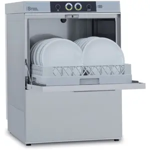 Lave vaisselle professionnel avec pompe de vidange 6,8 kW Triphasé STE...