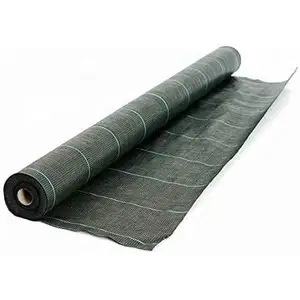 Toile Bache de paillage tissée Anti-Mauvaises Herbes 130g/m2 Vente au mètre / Largeur 5,15mVendu parcdiscount