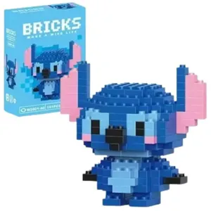 Figurine à assembler Stitch - Lilo & Stitch 6,2 cm - 161 pièces Micro ... pas cher
