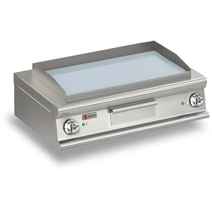 Baron Plancha électrique à poser Plaque lisse chromée 10 kW pas cher