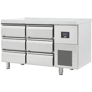 Non communiqué Table Réfrigérée Positive Inox Gamme GN 1/1 6 à 12 Tiroirs AFI Collin Lucy pas cher