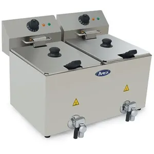 Non communiqué Friteuse à Poser en Inox avec Vidange 2 x 8 L H 395 à 430 mm AtosaVendu parcarrefour